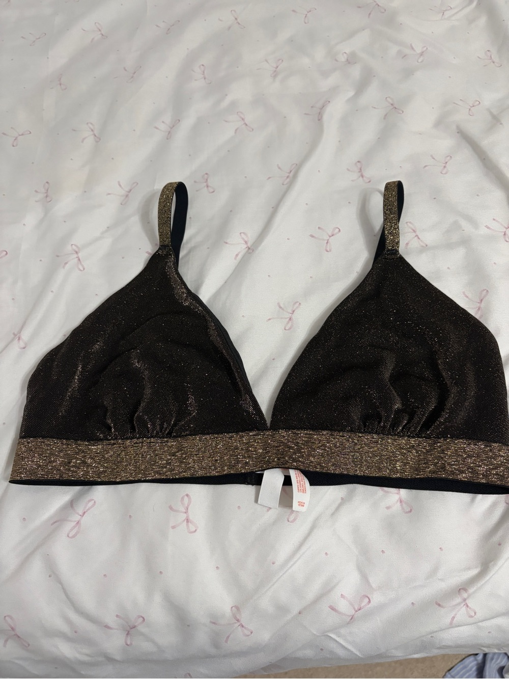 Colsie Metallic Bronze Wireless Bralette